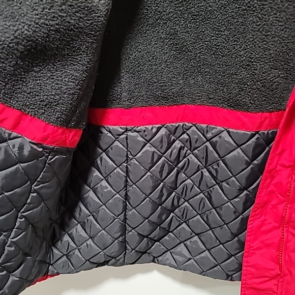 Lands End Women's Polatec Red Chore Jacket Coat Extra Large 18-20 - Picture 6 of 11